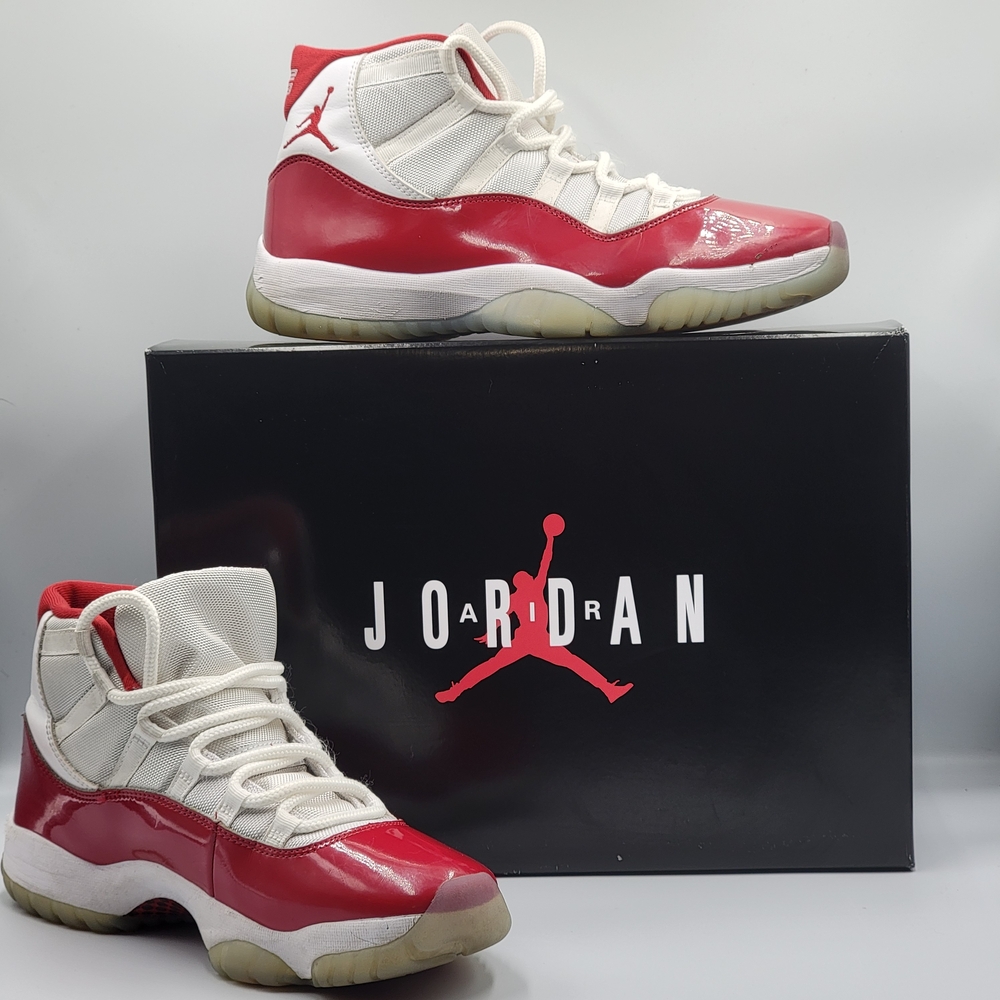 Nike Air Jordan 11 Retro “Cherry” White/Varsity Red Size 10 Authentic